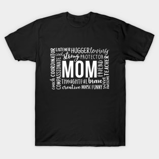 Mom word cloud mom letters design gift T-Shirt